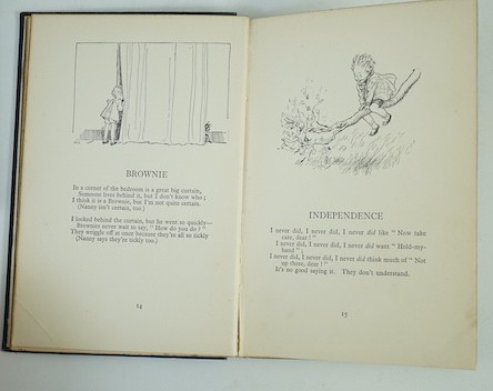 Milne, A.A - Winnie-The-Pooh. First Edition. num. illus (some full page, by Ernest H. Shepard), half title, pictorial map on e/ps.; original gilt-pictorial green cloth & gilt top, cr.8vo. 1926; Milne, A.A. - The House at